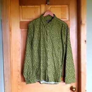 United By Blue Long Sleeve Button Down Rainfall Olive Sz. XL Shirt